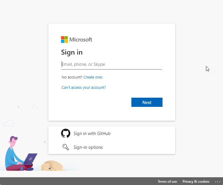 Azure DevOps - Sign In