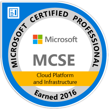 MCSE Cloud Platform and Infrastructure