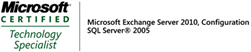 Microsoft Certified Technology Specialist - SQL Server 2005 / Exchange Server 2010, Configuration
